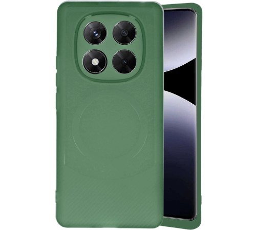 Xiaomi Redmi Note 14 Pro 5G Kılıf Maya Karbon Kapak - Koyu Yeşil Xiaomi Redmi Note 14 Pro 5G Kılıf Maya Karbon Kapak - Koyu Yeşil