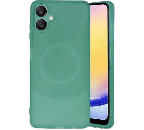 Samsung A06 Kılıf Maya Karbon Kapak - Koyu Yeşil Samsung A06 Kılıf Maya Karbon Kapak - Koyu Yeşil
