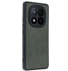 Xiaomi Redmi Note 14 Pro 4G Kılıf Aras Deri Kapak - Koyu Yeşil