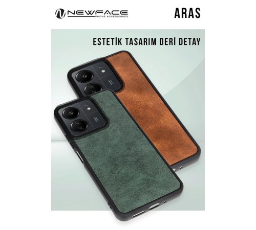 Xiaomi Redmi Note 14 4G Kılıf Aras Deri Kapak - Lacivert