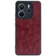 Xiaomi Redmi Note 14 4G Kılıf Aras Deri Kapak - Bordo