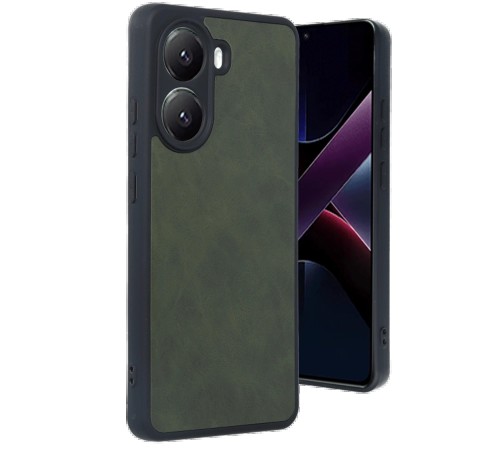 Xiaomi Poco X7 Pro Kılıf Aras Deri Kapak - Koyu Yeşil Xiaomi Poco X7 Pro Kılıf Aras Deri Kapak - Koyu Yeşil