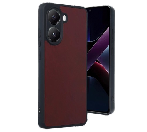 Xiaomi Poco X7 Pro Kılıf Aras Deri Kapak - Bordo