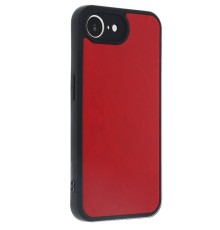 iPhone 16E Kılıf Aras Deri Kapak - Kırmızı