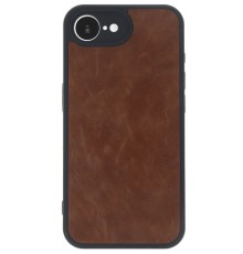 iPhone 16E Kılıf Aras Deri Kapak - Taba