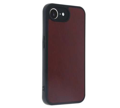 iPhone 16E Kılıf Aras Deri Kapak - Bordo iPhone 16E Kılıf Aras Deri Kapak - Bordo