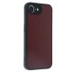 iPhone 16E Kılıf Aras Deri Kapak - Bordo