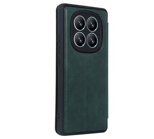 Xiaomi Redmi Note 14 Pro 4G Kılıf Flip Cover - Koyu Yeşil Xiaomi Redmi Note 14 Pro 4G Kılıf Flip Cover - Koyu Yeşil