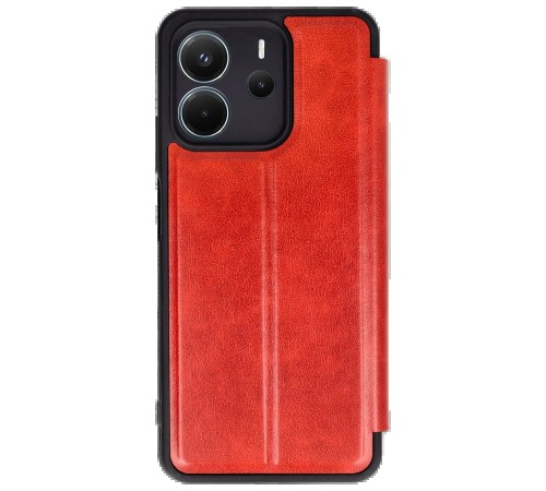 Xiaomi Redmi Note 14 4G Kılıf Flip Cover - Kırmızı Xiaomi Redmi Note 14 4G Kılıf Flip Cover - Kırmızı