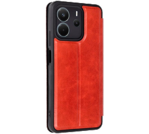 Xiaomi Redmi Note 14 4G Kılıf Flip Cover - Kırmızı Xiaomi Redmi Note 14 4G Kılıf Flip Cover - Kırmızı