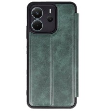 Xiaomi Redmi Note 14 4G Kılıf Flip Cover - Koyu Yeşil