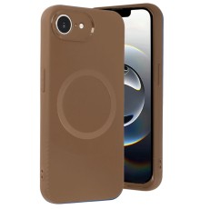 iPhone 16E Kılıf Maya Karbon Kapak - Kahverengi