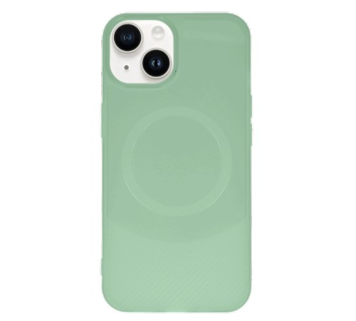 iPhone 14 Kılıf Maya Karbon Kapak - Su Yeşili