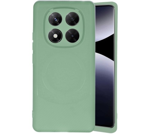 Xiaomi Redmi Note 14 Pro 4G Kılıf Maya Karbon Kapak - Su Yeşili