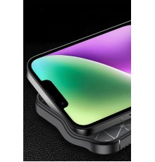 iPhone 16E Kılıf Auto Focus Karbon Kapak - Siyah