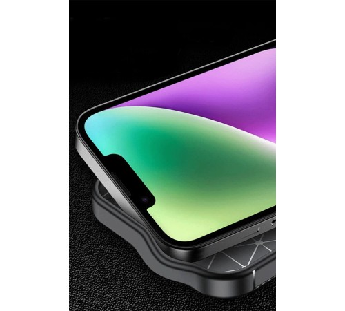 iPhone 16E Kılıf Auto Focus Karbon Kapak - Kahverengi