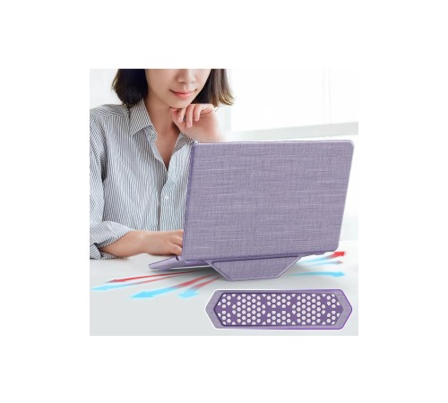 Macbook Air 13.6 Macbook Kumaş Kapak - Mor