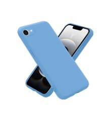 iPhone 16E Kılıf First Silikon - Mavi