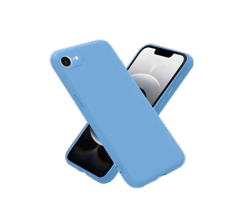 iPhone 16E Kılıf First Silikon - Mavi