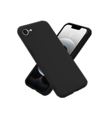 iPhone 16E Kılıf Nano içi Kadife Silikon - Siyah