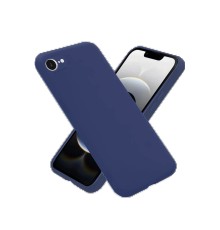 iPhone 16E Kılıf Nano içi Kadife Silikon - Lacivert