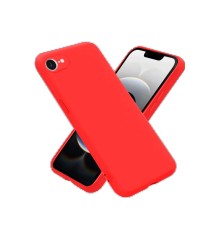 iPhone 16E Kılıf Nano içi Kadife Silikon - Kırmızı