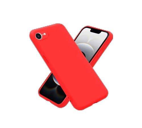 iPhone 16E Kılıf Nano içi Kadife Silikon - Kırmızı