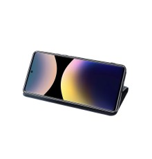 Xiaomi Redmi Note 14 Pro 4G Kılıf Trend S Plus Kapaklı Kılıf - Lacivert
