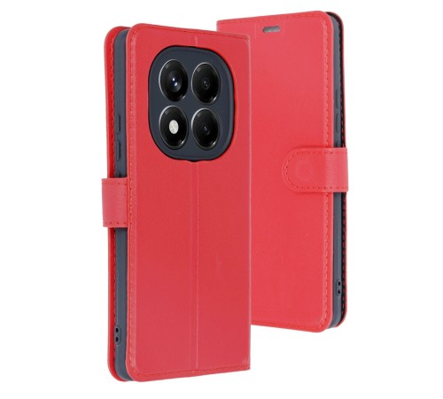 Xiaomi Redmi Note 14 4G Kılıf Trend S Plus Kapaklı Kılıf - Kırmızı
