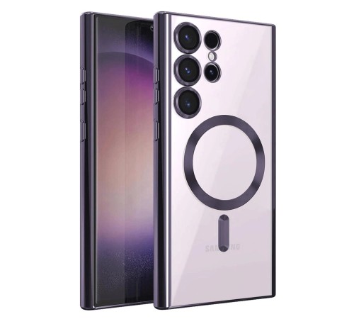 Samsung Galaxy S25 Ultra Kılıf Kross Magneticsafe Kapak - Mor
