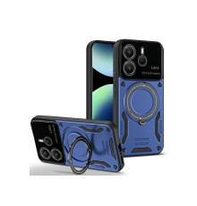 Xiaomi Redmi Note 14 4G Kılıf Joy Lens Standlı Kapak - Lacivert