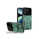 Xiaomi Redmi Note 14 4G Kılıf Joy Lens Standlı Kapak - Koyu Yeşil