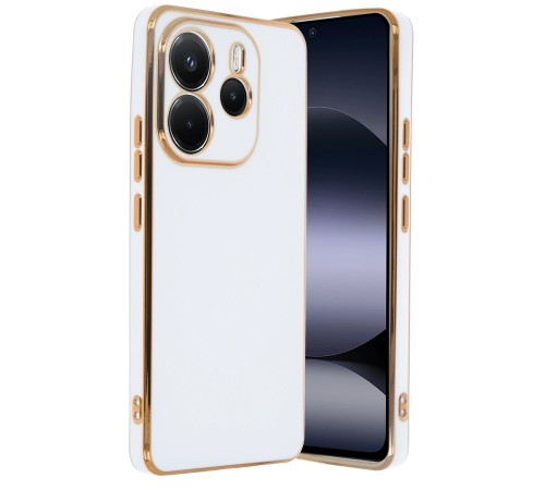 Xiaomi Redmi Note 14 4G Kılıf Volet Silikon - Beyaz Xiaomi Redmi Note 14 4G Kılıf Volet Silikon - Beyaz