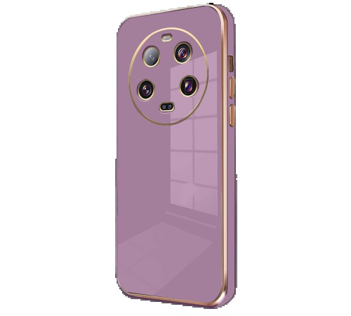 Xiaomi Mi 14 Ultra Kılıf Volet Silikon - Mor Xiaomi Mi 14 Ultra Kılıf Volet Silikon - Mor