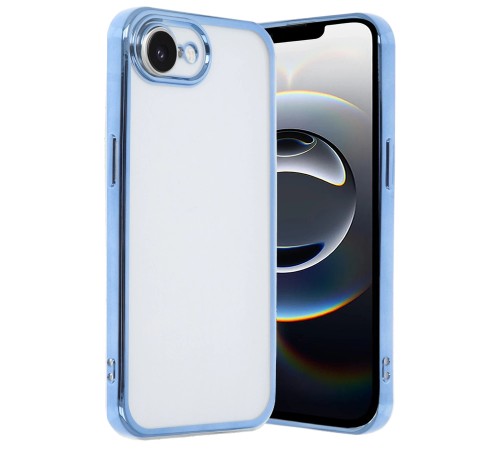 iPhone 16E Kılıf Razer Lensli Silikon - Açık Mavi iPhone 16E Kılıf Razer Lensli Silikon - Açık Mavi