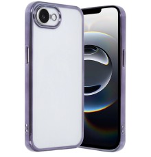 iPhone 16E Kılıf Razer Lensli Silikon - Mor