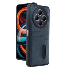 Xiaomi Redmi 14C Kılıf Sara Kartvizitli Deri Kılıf - Lacivert