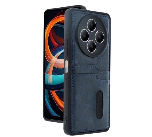 Xiaomi Redmi 14C Kılıf Sara Kartvizitli Deri Kılıf - Lacivert Xiaomi Redmi 14C Kılıf Sara Kartvizitli Deri Kılıf - Lacivert