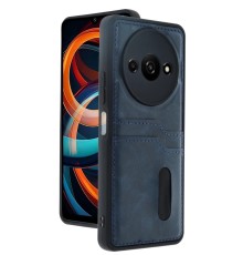 Xiaomi Redmi A3 4G Kılıf Sara Kartvizitli Deri Kılıf - Lacivert