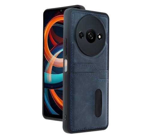 Xiaomi Redmi A3 4G Kılıf Sara Kartvizitli Deri Kılıf - Lacivert Xiaomi Redmi A3 4G Kılıf Sara Kartvizitli Deri Kılıf - Lacivert