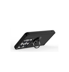 Xiaomi Mi 15 Kılıf Montreal Yüzüklü Silikon Kapak - Siyah