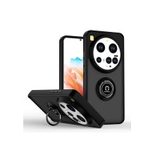 Xiaomi Mi 15 Ultra Kılıf Montreal Yüzüklü Silikon Kapak - Siyah