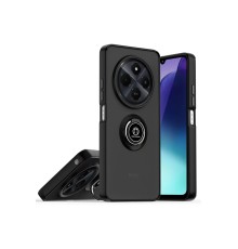 Realme C75 4G Kılıf Montreal Yüzüklü Silikon Kapak - Siyah