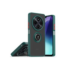 Realme C75 4G Kılıf Montreal Yüzüklü Silikon Kapak - Yeşil