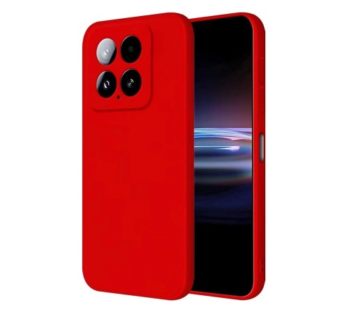 Xiaomi Mi 14T Pro Kılıf Nano içi Kadife Silikon - Kırmızı