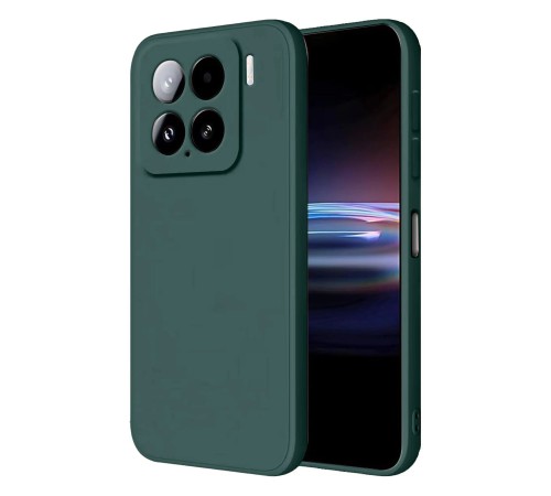 Xiaomi Mi 15 Kılıf Nano içi Kadife Silikon - Koyu Yeşil