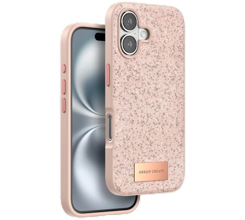 iPhone 16 Plus Bright Simli Kapak - Pembe iPhone 16 Plus Bright Simli Kapak - Pembe