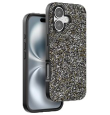 iPhone 16 Plus Bright Simli Kapak - Gümüş