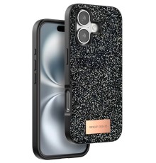iPhone 16 Plus Bright Simli Kapak - Siyah