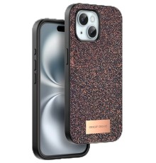 iPhone 15 Plus Bright Simli Kapak - Derin Mor